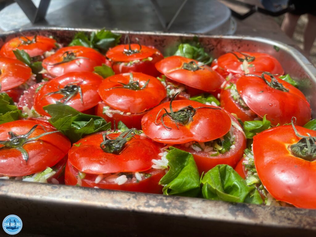 Tomatoes from Crete are renowned for being exceptionally flavorful, juicy, and fragrant, often described as having an intense "sun-kissed" taste. Grown under the hot Mediterranean sun, they have a thick, meaty texture and a perfect balance of sweetness and acidity, making them far more flavorful than typical greenhouse-grown tomatoes