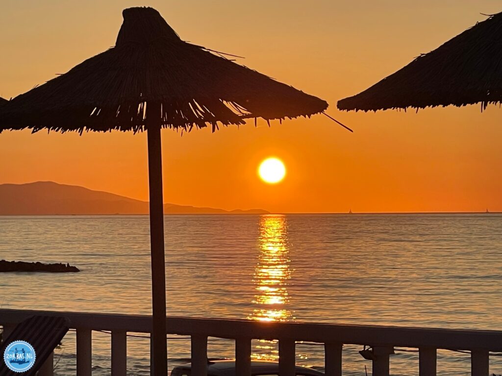 Enjoy the magical sun sets of Crete from the terrace of Zorbas Island in Kokkini Hani