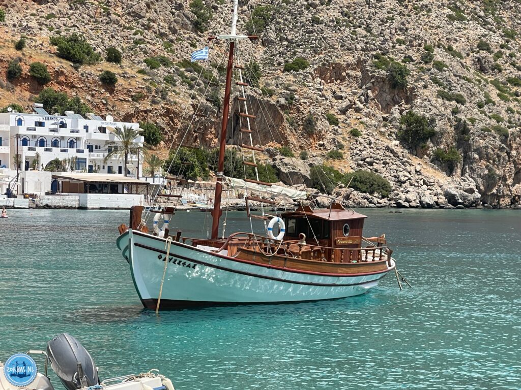 Loutro (Greek: Λουτρό) is a rocky islet in the gulf of Loutro on the southwest coast of Crete in the Libyan Sea. The islet can be found close to the end of the Mouri cape. Administratively, it is part of the municipality of Sfakia. The coastal village of Loutro is approximately 71 kilometres (44 miles) south of Chania. The gulf of Loutro was once used for shipbuilding and by merchant ships.